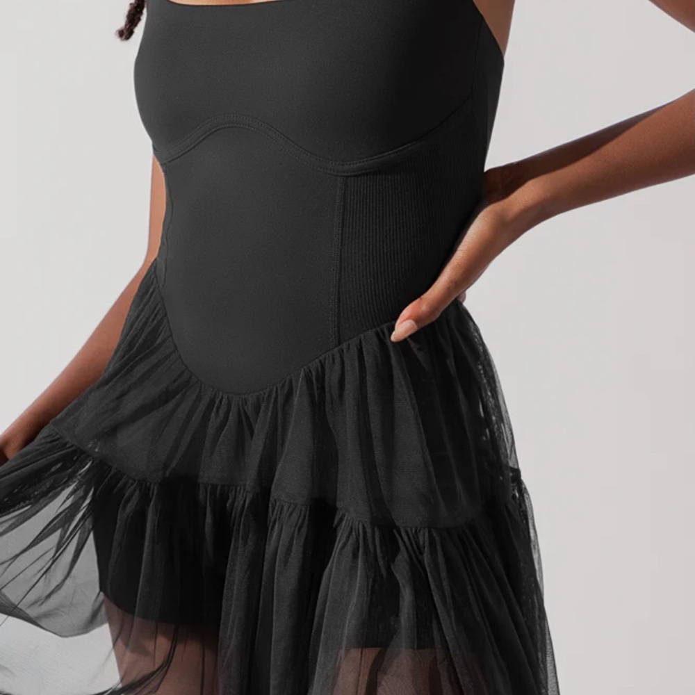 POPFLEX Black Asymmetrical Dress